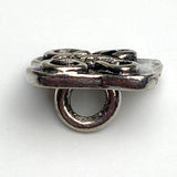 Running Low, Tiny Pewter Butterfly Button, 1/2" /12mm Shank Back #FJ-38