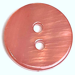 Dusty Rose-Red River Shell 5/8" 2-hole Button, Pack of 12   #SK-1784-526