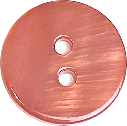 Dusty Reddish-Rose River Shell 5/8" 2-hole Button, Pack of 12   #SK-1784-526