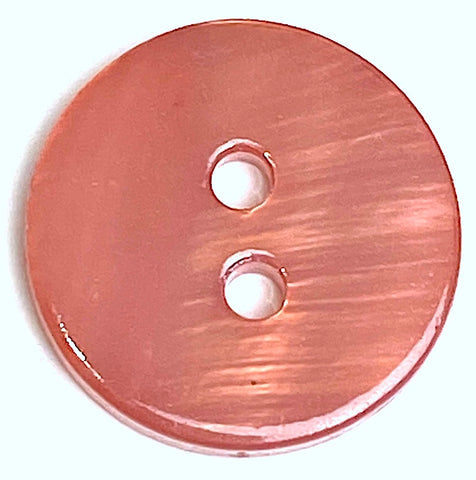 Dusty Rose-Red River Shell 5/8" 2-hole Button, Pack of 12   #SK-1784-526