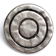Ancient Mystic Rings Antique Silver 7/8" Shank Back Metal, Per Button, 23mm # FJ-62