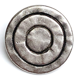 Ancient Mystic Rings Antique Silver 7/8" Shank Back Metal, Per Button, 23mm # FJ-62