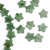 Re-Stocked Green Star Tiny Aventurine  Beads, 3/8" Strand of 65+ Beads, #LP-114