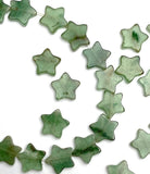 Re-Stocked Green Star Tiny Aventurine  Beads, 3/8" Strand of 65+ Beads, #LP-114