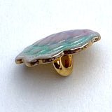 Re-Stocked, Seashell Button, 7/16" Pearly Pastels, by Susan Clarke Originals #SC-162