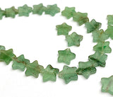 Re-Stocked Green Star Tiny Aventurine  Beads, 3/8" Strand of 65+ Beads, #LP-114