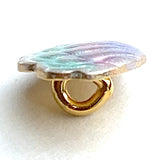 Re-Stocked, Seashell Button, 7/16" Pearly Pastels, by Susan Clarke Originals #SC-162