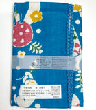 Turquoise Afternoon Cats, Tenugui Towel from Japan, 100% Cotton 12" x 34"  #RK-13