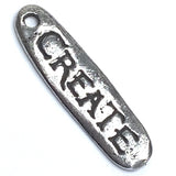 Running Low, CREATE Dangle Pendant Pewter 1 -3/8" from Green Girl Studios #G578