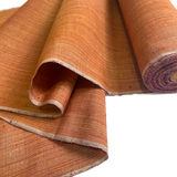 Moab Cabernet Sunset, Streaky Slubby-Textured Handwoven Tsumugi Kimono Silk from Japan By the Yard, #287