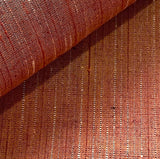 Moab Cabernet Sunset, Streaky Slubby-Textured Handwoven Tsumugi Kimono Silk from Japan By the Yard, #287