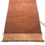 Moab Cabernet Sunset, Streaky Slubby-Textured Handwoven Tsumugi Kimono Silk from Japan By the Yard, #287