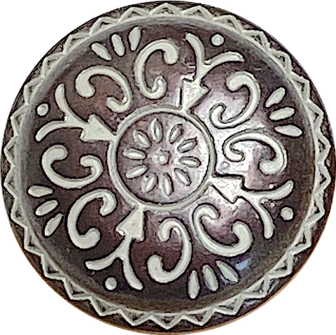 Deeper Sale, Brown/Gray Sunpath, 15/16" Metal Copperish Button Shank Back  #SWC-38