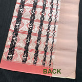 Heavy Thick Pink, Silver, Black, Blush Vintage Kimono Obi Silk from Japan By the Half Yard #774