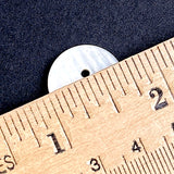 SALE, White River Shell 11/16" Iridescent 2-hole, 17mm,  Per Button, #SK-0023