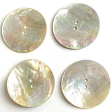 SALE, Moonrise 1.5" MOP LARGE Shell Button, Iridescent, 38mm, Per Button #SK-0032
