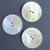 SALE, Moonrise 1.5" MOP LARGE Shell Button, Iridescent, 38mm, Per Button #SK-0032