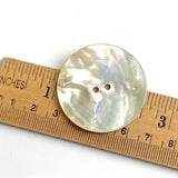 SALE, Moonrise 1.5" MOP LARGE Shell Button, Iridescent, 38mm, Per Button #SK-0032