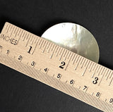 Running Low, Moonrise 1- 3/4" Mother of Pearl Shell, Iridescent, X-Large 2-Hole 45mm Button  #D-0010