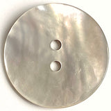 Re-Stocked, Moonrise Mother of Pearl Shell, 1" Iridescent 2-Hole Button 25mm #SK-0030