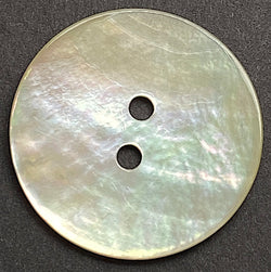 Re-Stocked, Moonrise Mother of Pearl Shell, 1" Iridescent 2-Hole Button 25mm #SK-0030