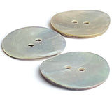 Re-Stocked, Moonrise Mother of Pearl Shell, 1" Iridescent 2-Hole Button 25mm #SK-0030