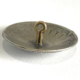 Re-Stocked, Agave Flower Southwest Concho Button 1-1/4" Shank Back Nickel Silver  #SW-217