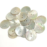 Moonrise Mother of Pearl Shell, 7/8" Iridescent 2-Hole Button 23mm #SK-0029