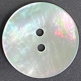 Moonrise Mother of Pearl Shell, 3/4" Iridescent 2-Hole Button 19mm #SK-0028