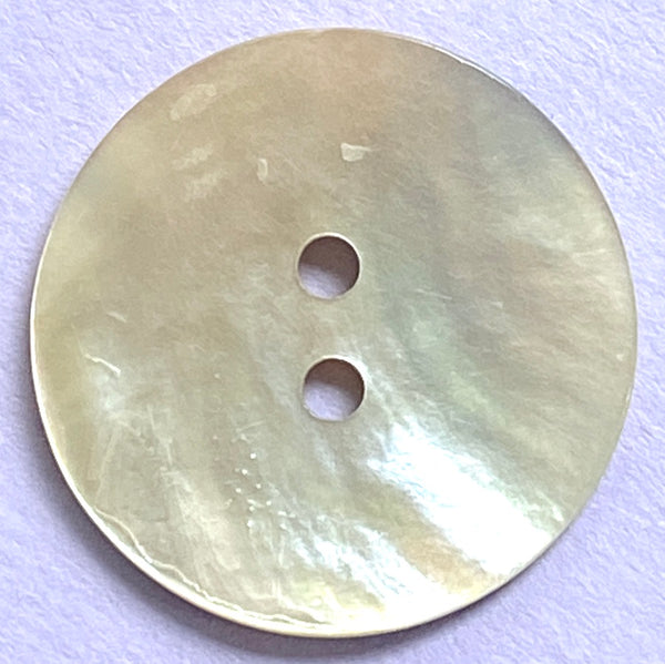 Moonrise Mother of Pearl Shell, 7/8" Iridescent 2-Hole Button 23mm #SK-0029