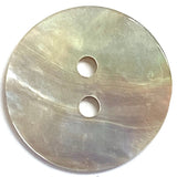 Moonrise Mother of Pearl Shell, 9/16" Iridescent 2-Hole Button 14.5mm. Pack of TWENTY   #KB-945
