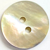 Moonrise Mother of Pearl Shell, 3/4" Iridescent 2-Hole Button 19mm #SK-0028