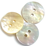 Bulk Deal Moonrise Shiny Mother of Pearl Iridescent Shell 5/8" 2-hole Button, Pack of 100  #KB-963-100