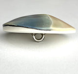 Last of These, Two-Shell "Moonslice" Abstract Dome Shape, Shank Back Button, 3/4"  #672