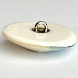 Last of These, Two-Shell "Moonslice" Abstract Dome Shape, Shank Back Button, 3/4"  #672