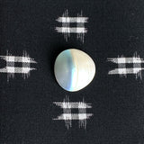 Last of These, Two-Shell "Moonslice" Abstract Dome Shape, Shank Back Button, 3/4"  #672