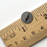 Rancho de Taos, Tiny 7/16" Shank Back Button, Silver Color 11mm  #FJ-50