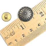 Re-Stocked, STERLING Southwest Sunflower Concho, 5/8" Screw Back  #SW-271