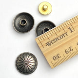 Re-Stocked, STERLING Southwest Sunflower Concho, 5/8" Screw Back  #SW-271