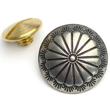 Re-Stocked, STERLING Southwest Sunflower Concho, 5/8" Screw Back  #SW-271