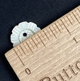 Last Ones, Flower Shape 5/8" 2-Hole Pearl Shell Button, Pack of SIX #683