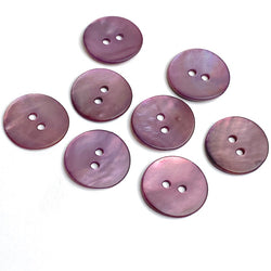Sale, Purple Velvet Agoya Shell 5/8" 2-hole Button, Pack of 8 #1222