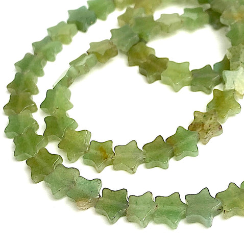 Re-Stocked Green Star Tiny Aventurine  Beads, 1/4" Strand of 70+ Beads, #LP-114
