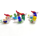 Bird Bead Lampwork Glass, Various Colors Handmade 1-1/8" x 3/4"   #LP-05