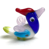 Bird Bead Lampwork Glass, Various Colors Handmade 1-1/8" x 3/4"   #LP-05