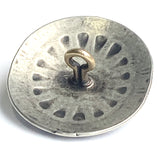 Blue Bead Star, 1" Oval w. 'Turquoise' Rustic Concho Style Shank Back Button #SW-15