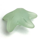 Seafoam Green Starfish 3/4" Recycled Tumbled "Sea" Glass Button   #L-963