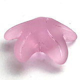 Pink Starfish 3/4" Recycled Tumbled "Sea" Glass Button   #L-956