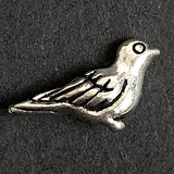 Bulk Deal, 150 Silver Metal Bird Beads, 50 Each of 3 Styles, Approx. 1/2" Shiny, Pack of 150  #LP-117.5