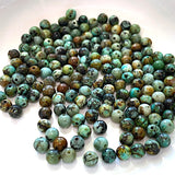 Re-Stocked, Tiny Round 4mm Green/Black Jasper Stone Beads, 4mm, Bag of 170 Beads.  #LP-17
